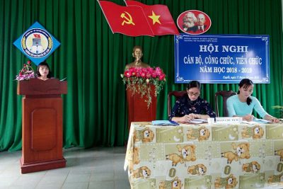 HỘI NGHỊ CÁN BỘ CÔNG CHỨC VIÊN CHỨC NĂM HỌC 2018-2019