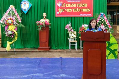 LỄ KHÁNH THÀNH THƯ VIỆN TẠI TRƯỜNG TIỂU HỌC NGUYỄN VIẾT XUÂN